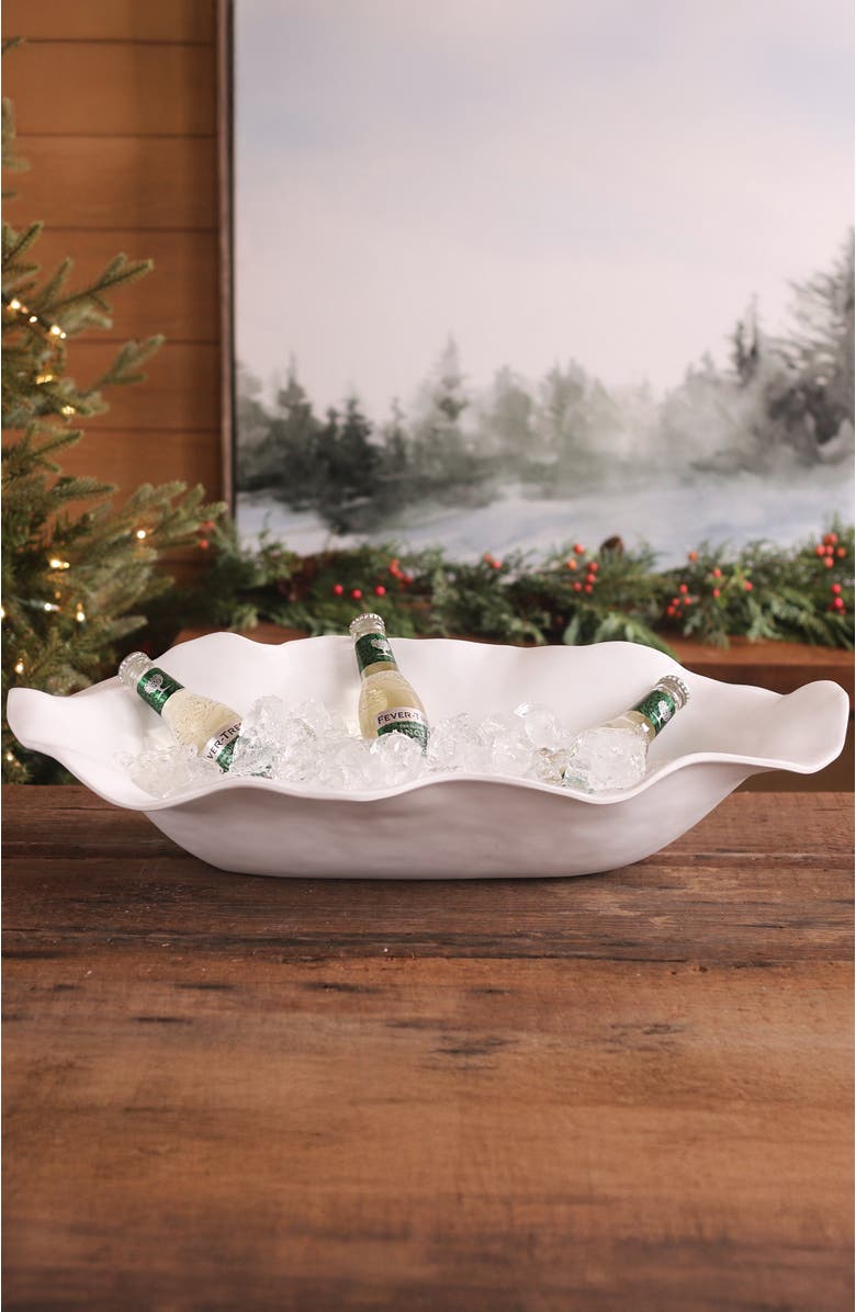 BEATRIZ BALL Collection VIDA Nube Extra Large Oval Centerpiece, Alternate, color, White