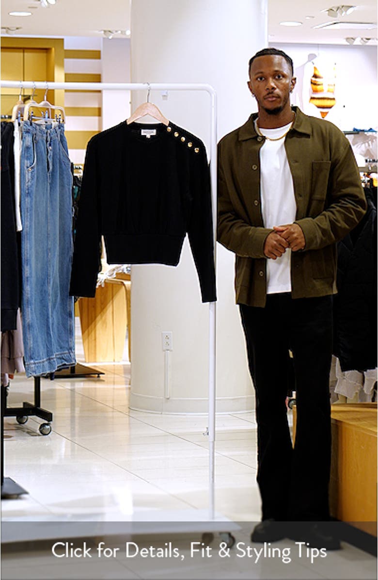 Monique Button Cotton Crop Top, sales video thumbnail