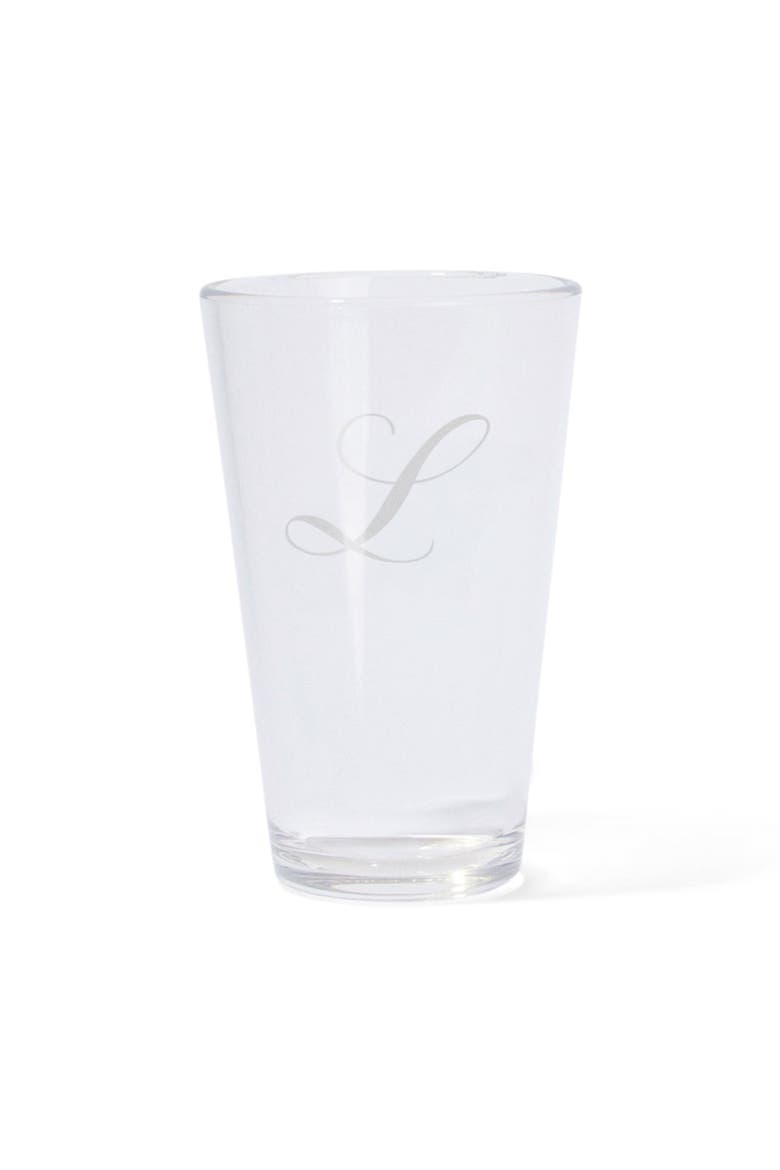 Silicone Crystal Clear Pint Glass - Monogram, Main, color, Crystal Clear - L
