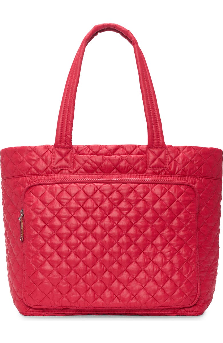MZ Wallace Large Metro Quilted Nylon Tote, Alternate, color, Apple