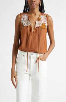 Adaline Embroidered Sleeveless Top