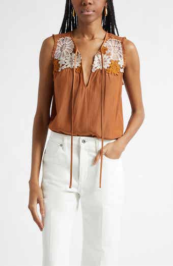 Adaline Embroidered Sleeveless Top