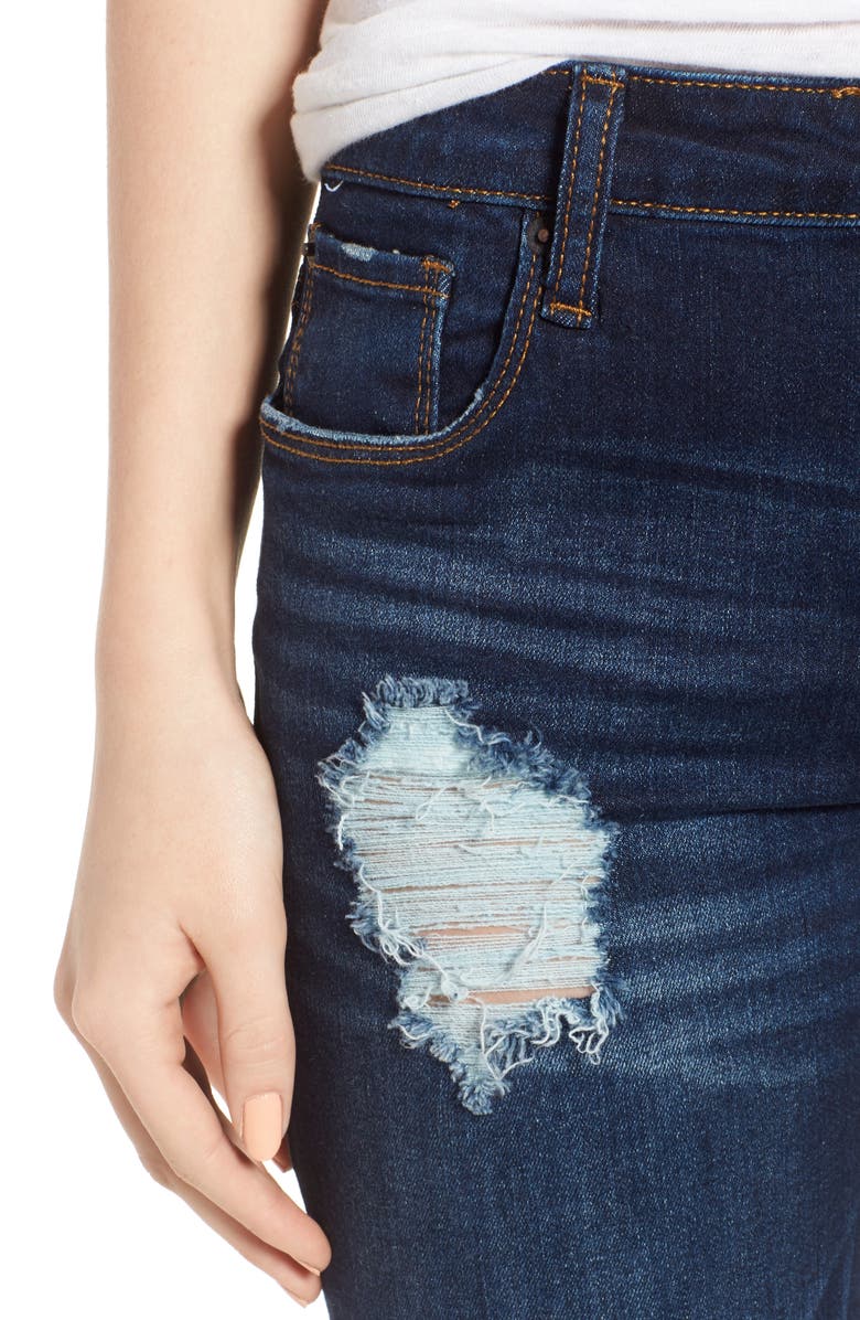 STS Blue Emma Frayed Hem Ankle Skinny Jeans, Alternate, color,