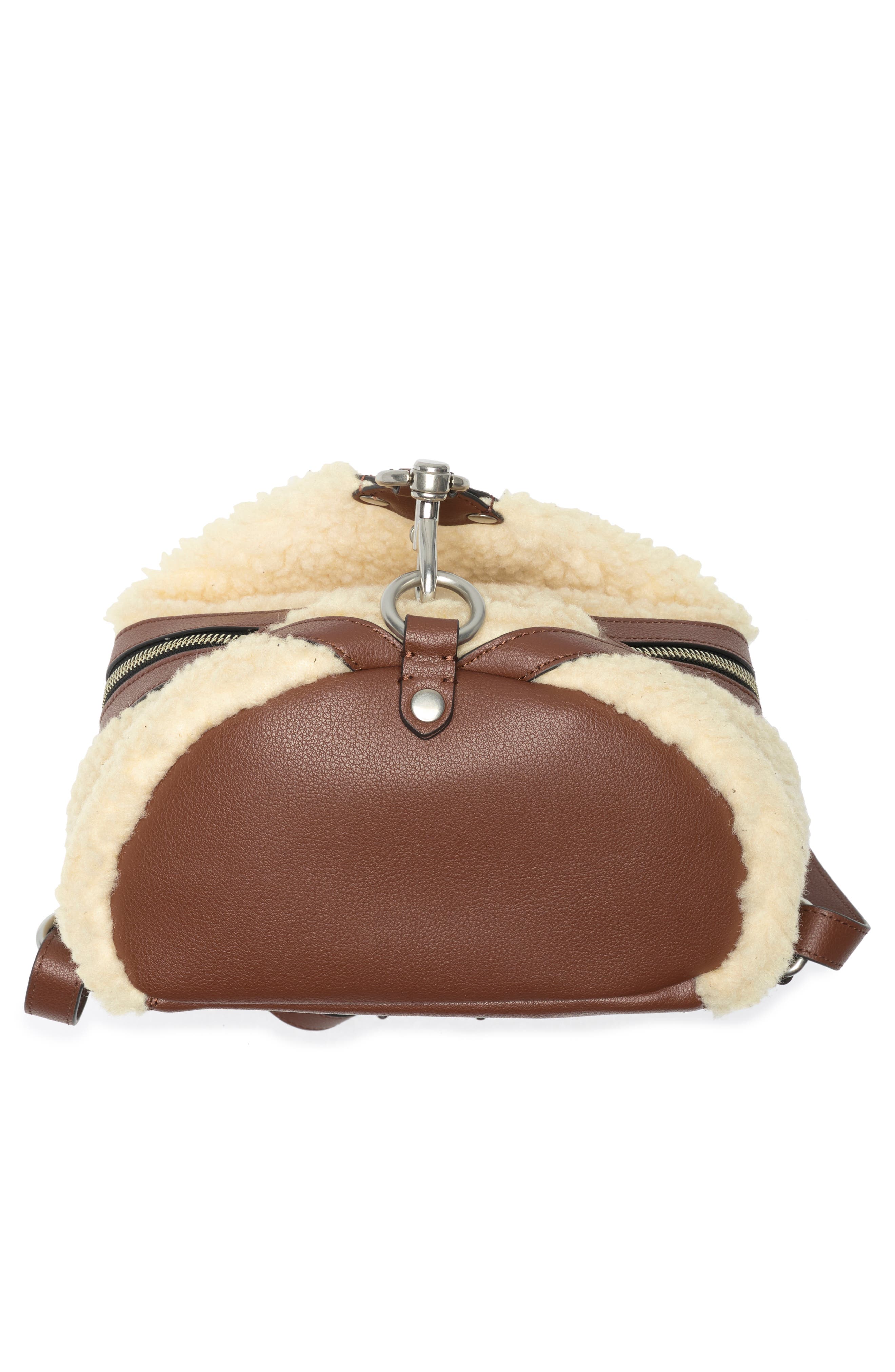 Rebecca Minkoff Julian Faux Fur Backpack, Alternate, color, 