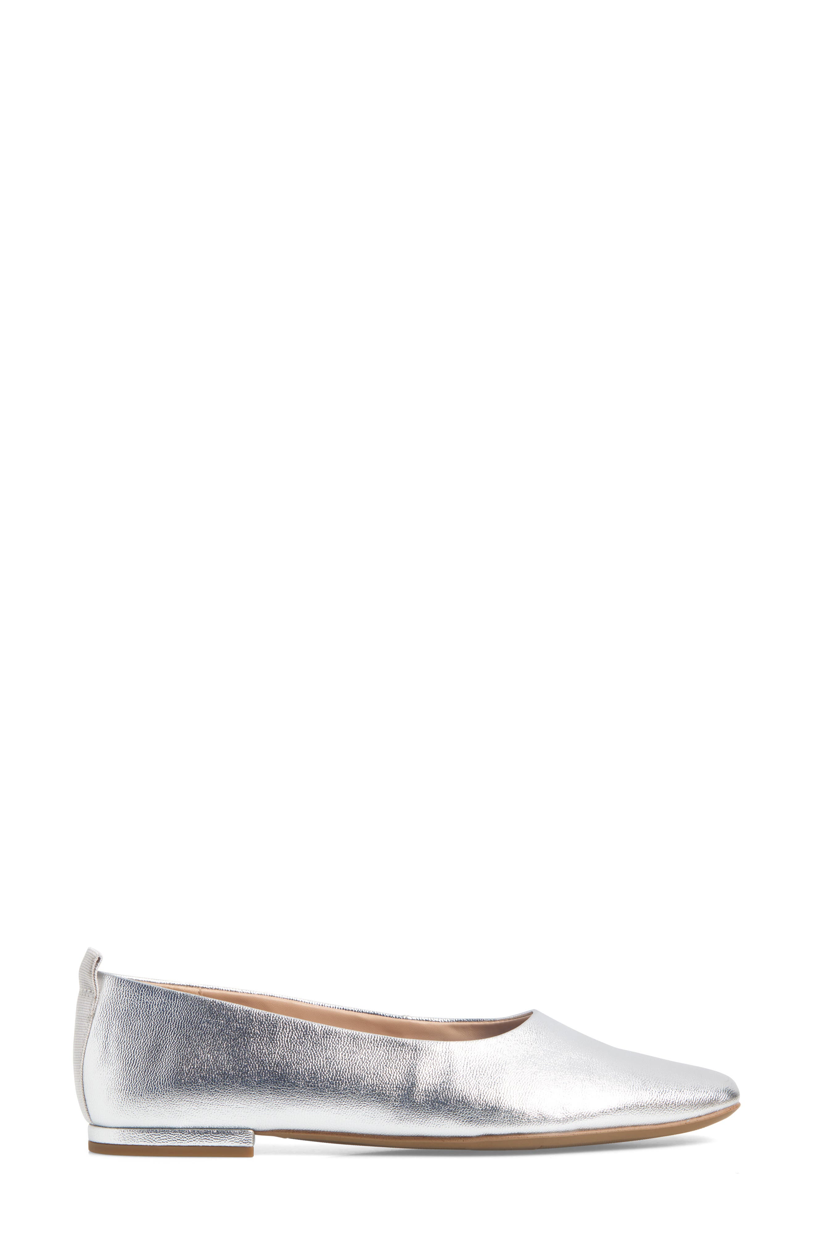 Franco Sarto Vana Flat, Alternate, color, Silver