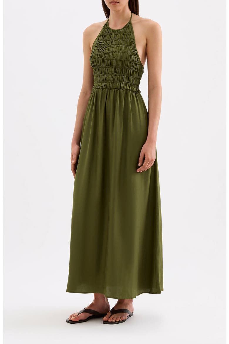 Mira Tencel Maxi Dress, Alternate, color, Cypress
