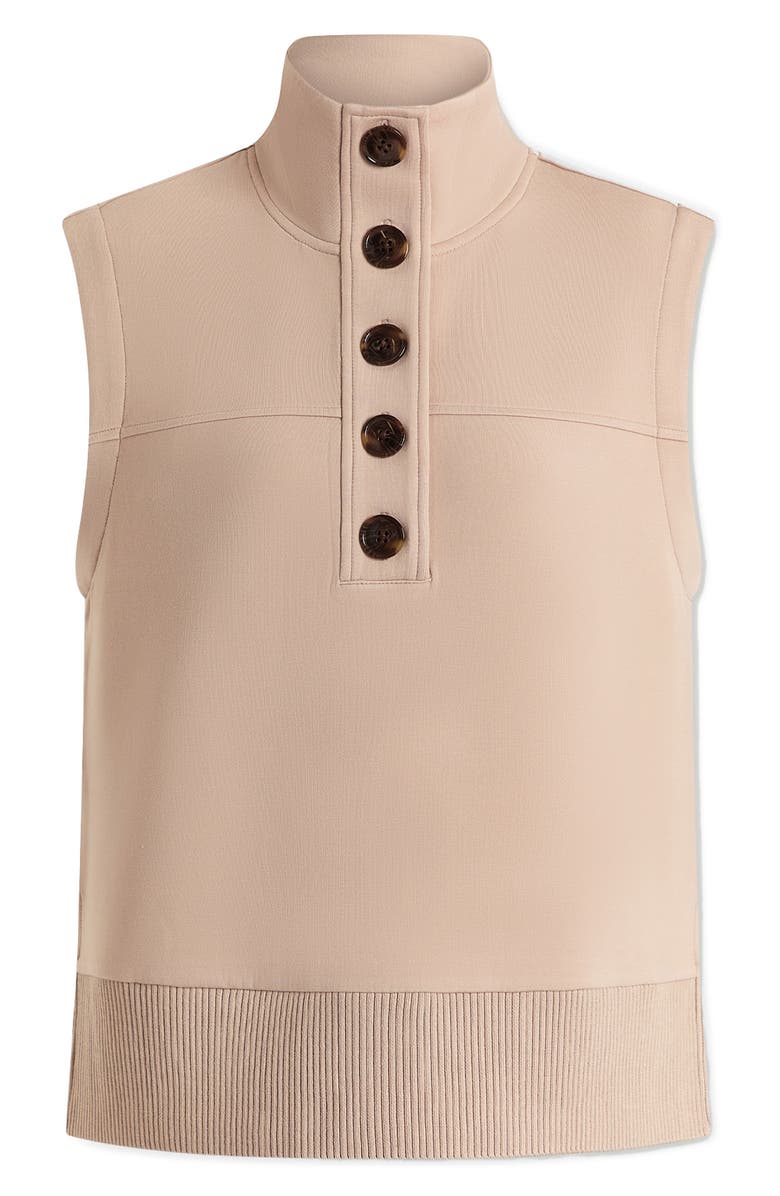 Varley Conall Half Button Sleeveless Top, Alternate, color, Mushroom