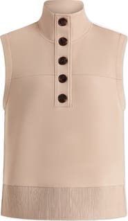 Varley Conall Half Button Sleeveless Top