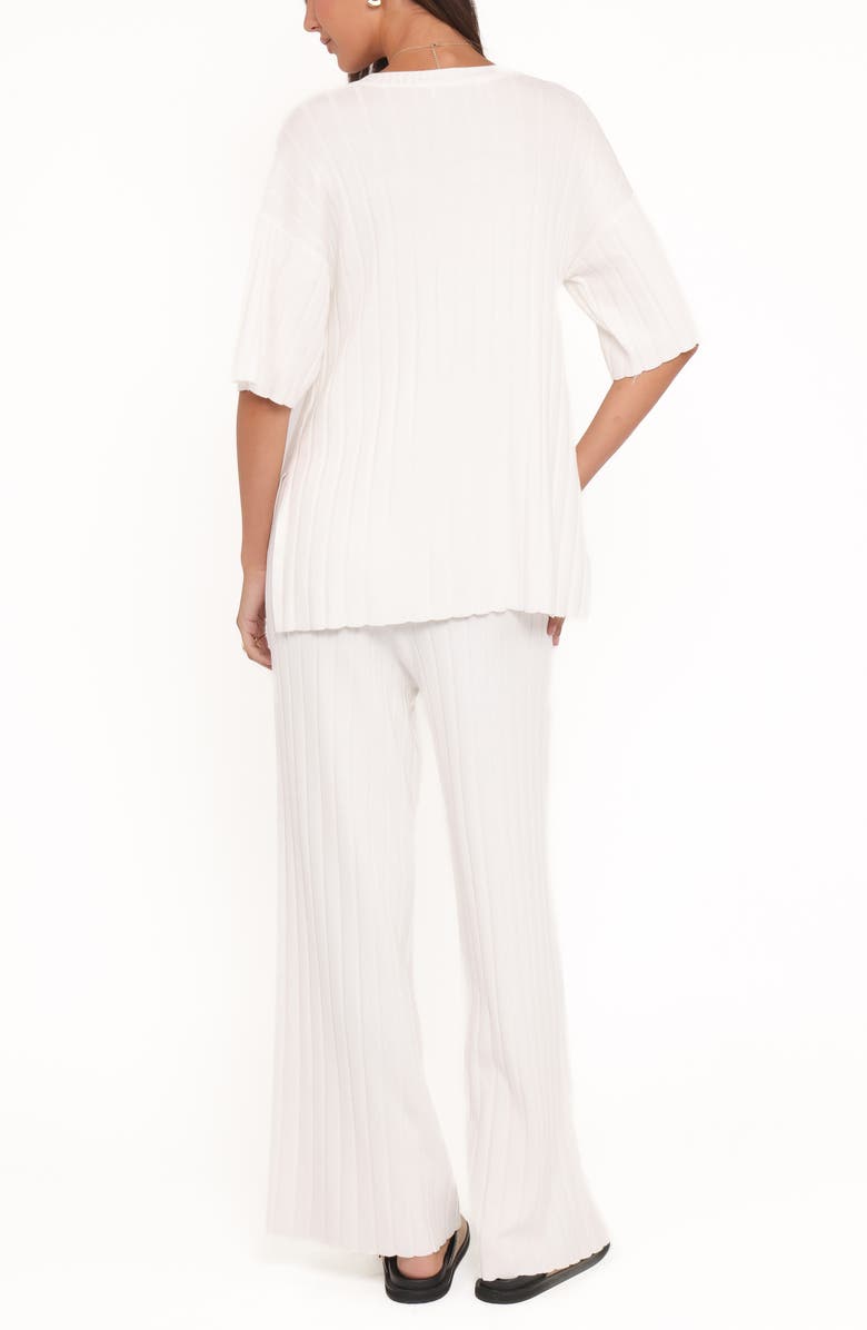 Petal & Pup Alix Ribbed Sweater & Pants Set, Alternate, color, Cream