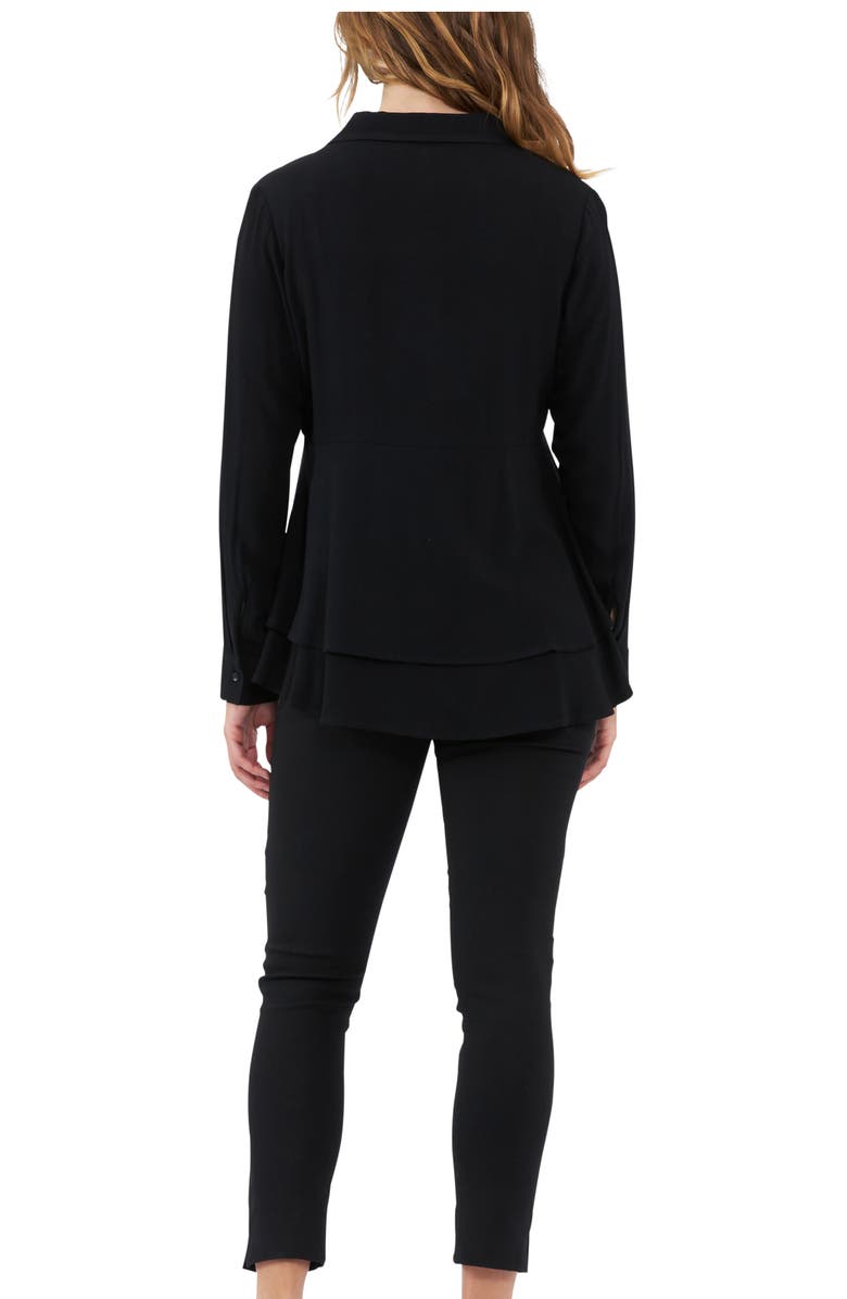 Ripe Maternity Evelyn Peplum Shirt, Alternate, color, 