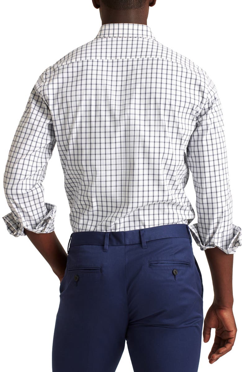 Bonobos Tech Check Performance Button-Up Shirt, Alternate, color, Horden Check - Blue Depths