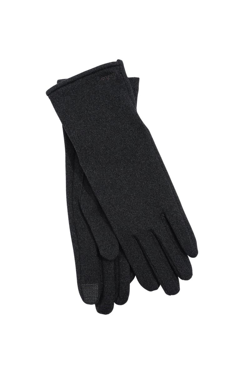 Echo Comfort Stretch Long Touch Glove, Main, color, Charcoal Heather