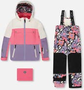 Deux par Deux Two-Piece Teknik Snowsuit Retro Flower