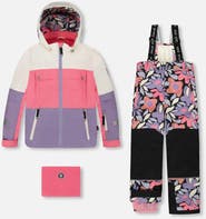 Deux par Deux Two-Piece Teknik Snowsuit Retro Flower