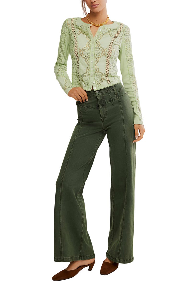 Jae Button-Up Top, Alternate, color, FRESH GREEN