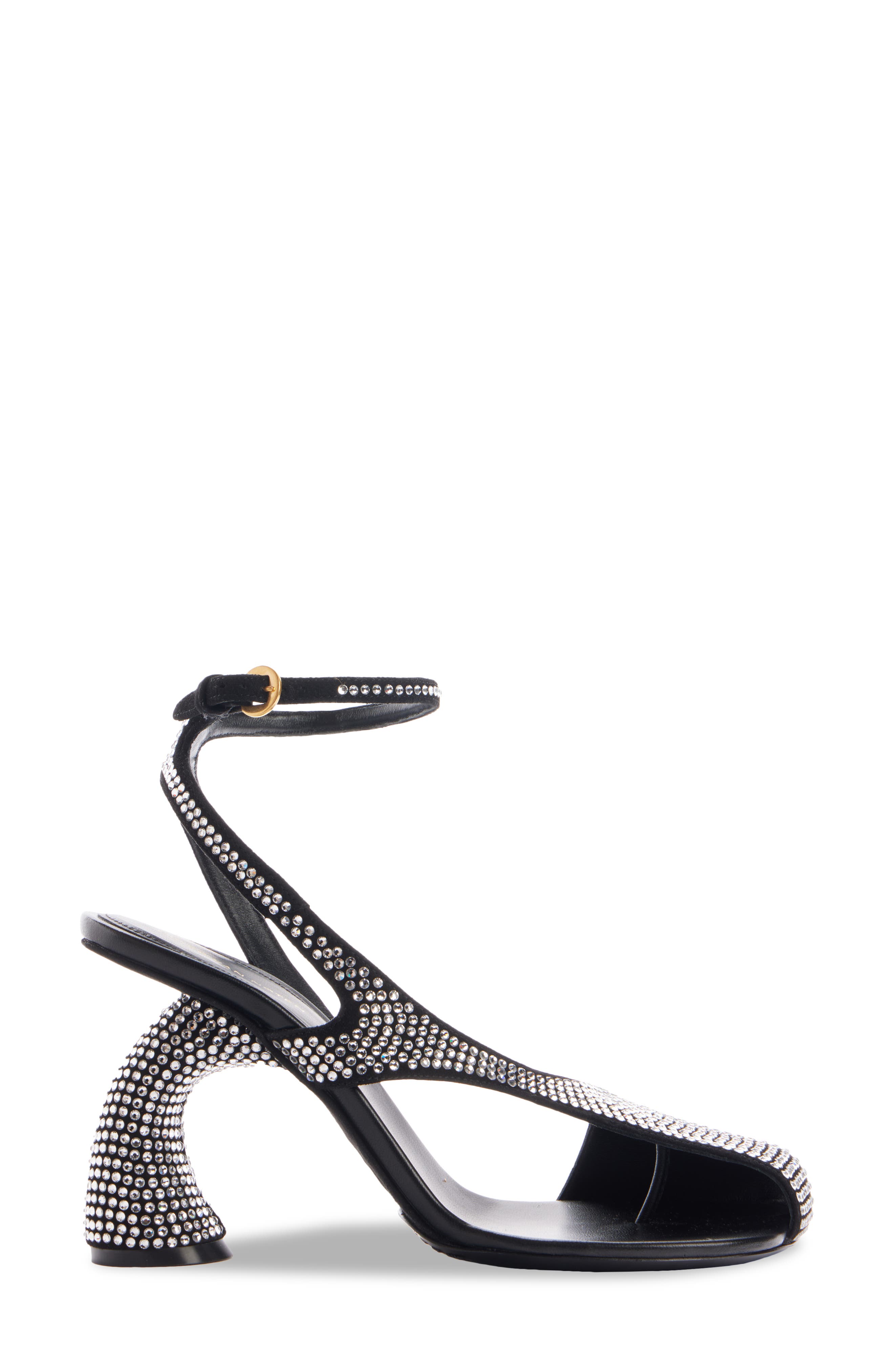 Dries Van Noten Strass Asymmetric Sandal, Alternate, color, 