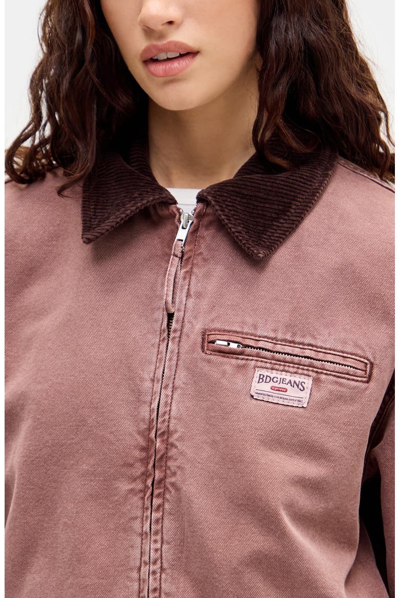 Luca Canvas Chore Jacket, Alternate, color, DUSTY PINK