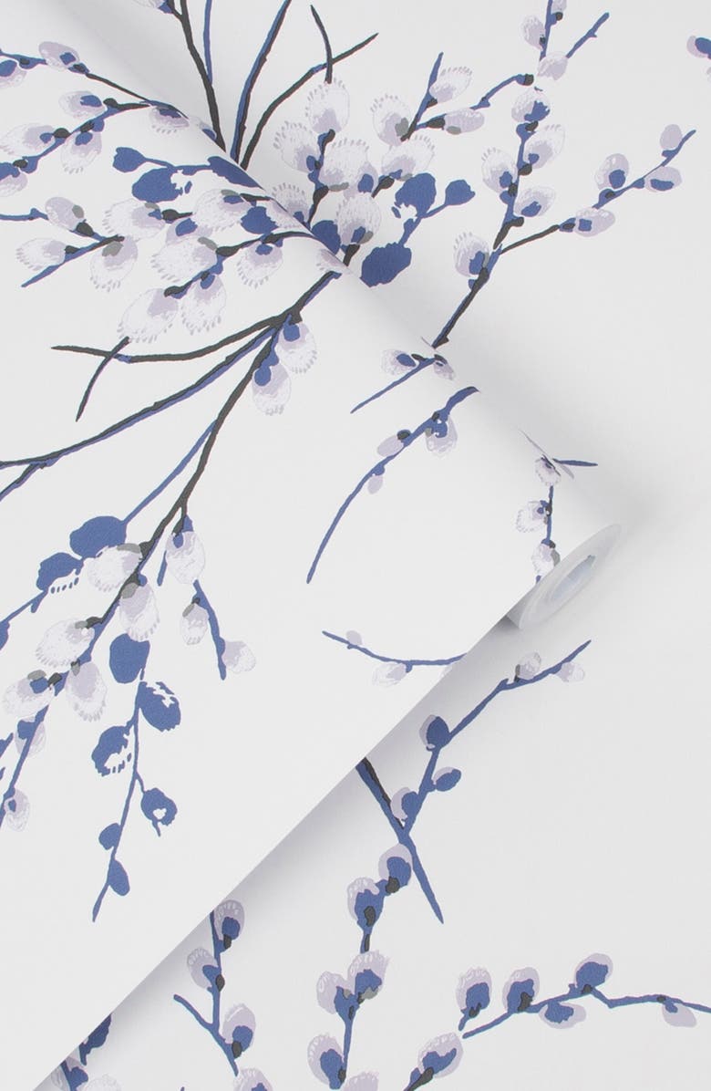 GRAHAM AND BROWN Laura Ashley Pussy Willow Removable Wallpaper, Alternate, color, 
