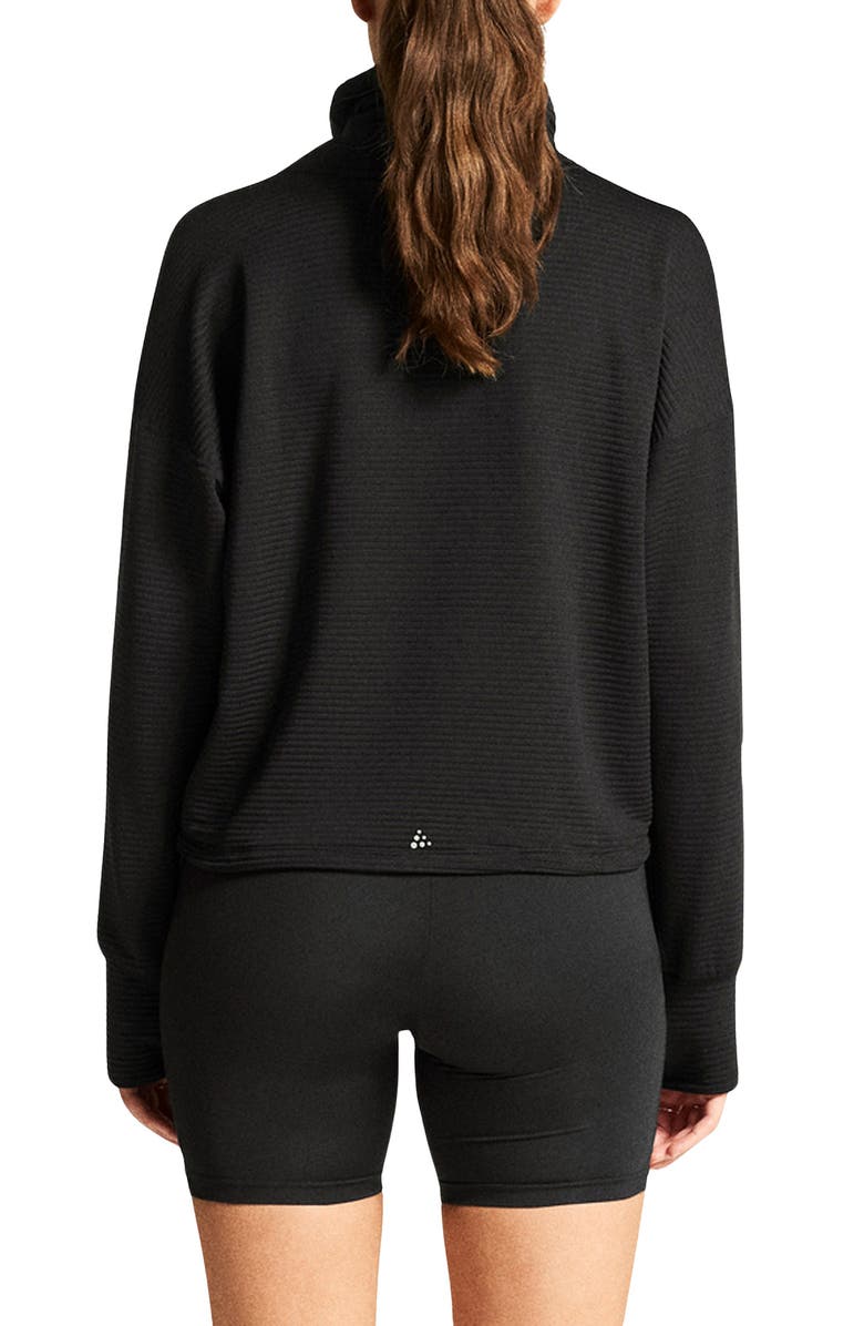 Craft Subz Turtleneck Jersey Sweatshirt, Alternate, color, Black