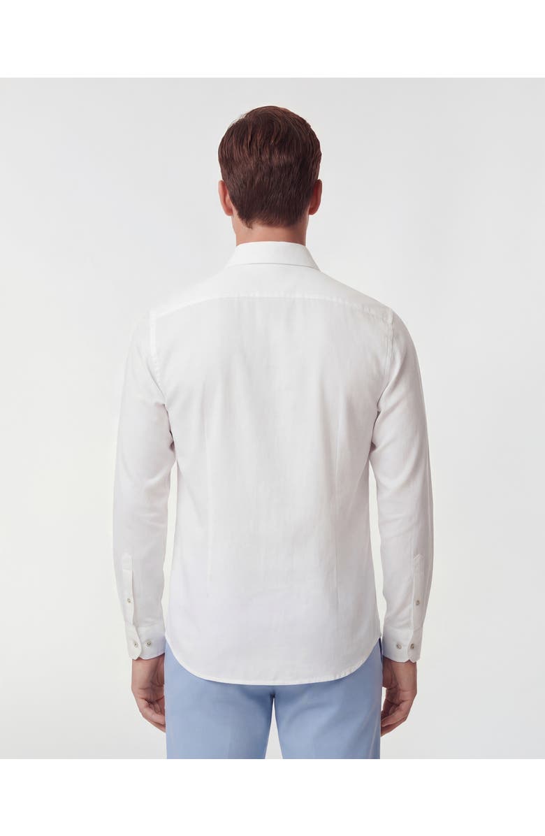 Lords of Harlech Linen Long Sleeve Shirt, Alternate, color, White