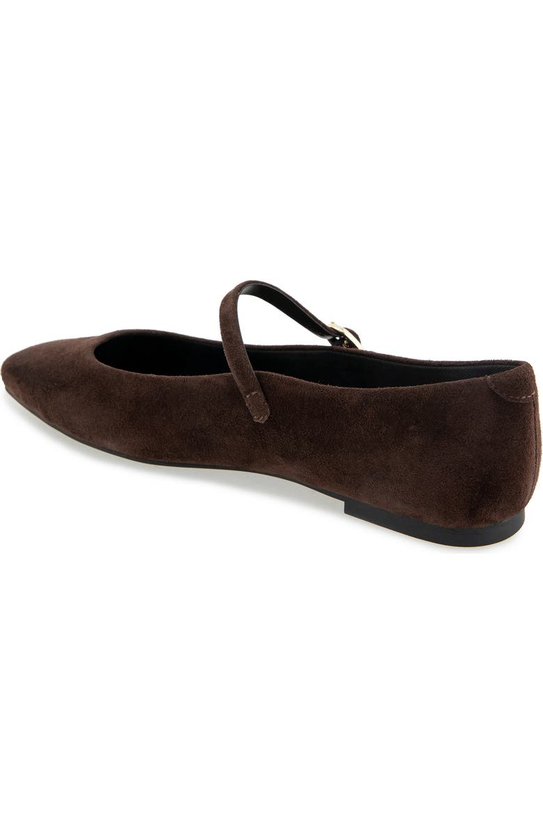 Kenneth Cole Jasper Mary Jane Flat, Alternate, color, Chocolate Suede