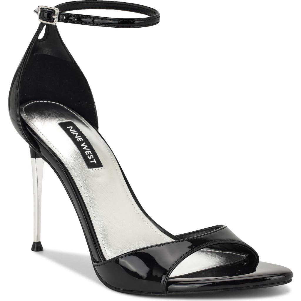 Nine West Serven Ankle Strap Sandal In Black