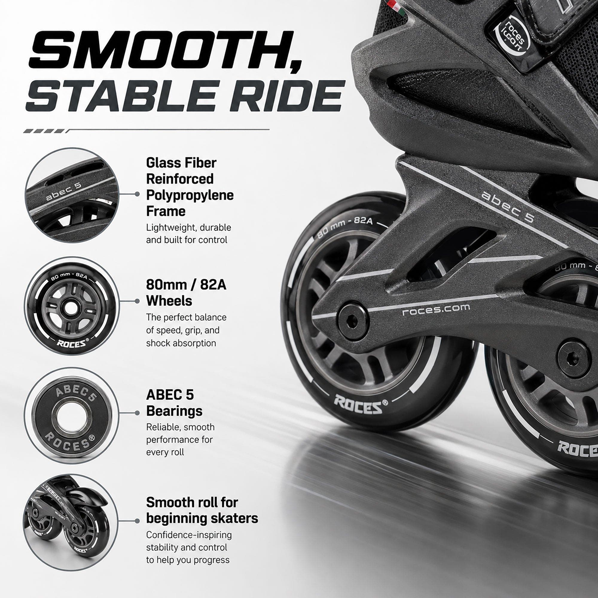 Icon Mens Inline Skates, Alternate, color, Black/Charcoal