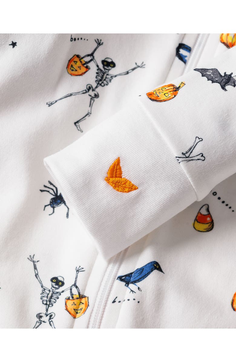 Petite Plume Cotton Footie, Alternate, color, 