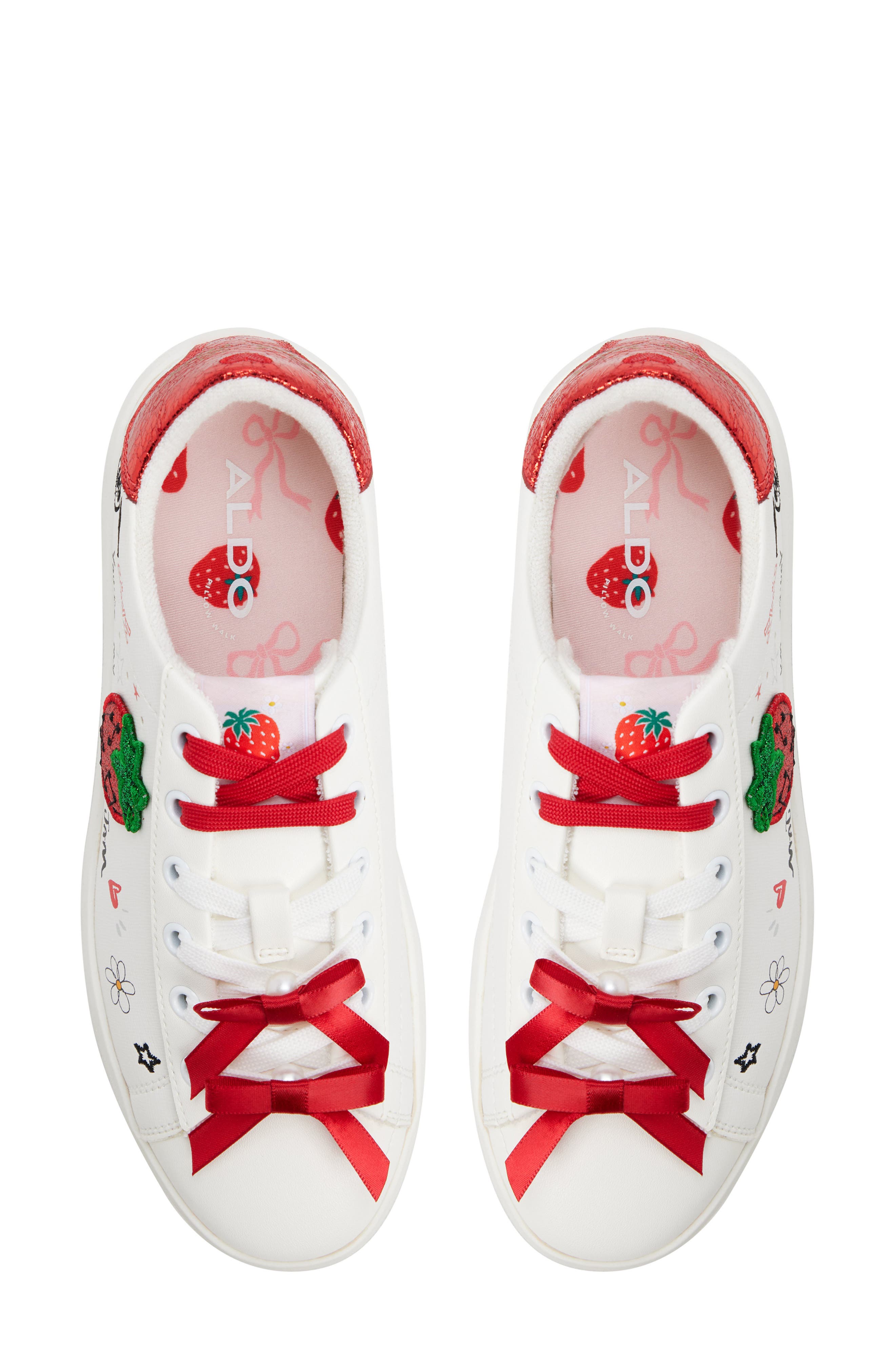 ALDO Love Platform Sneaker, Alternate, color, White