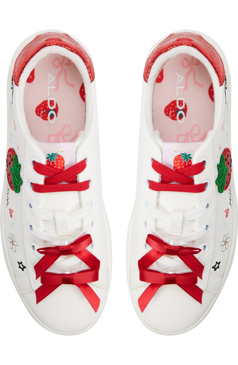 ALDO Love Platform Sneaker, Alternate, color, White