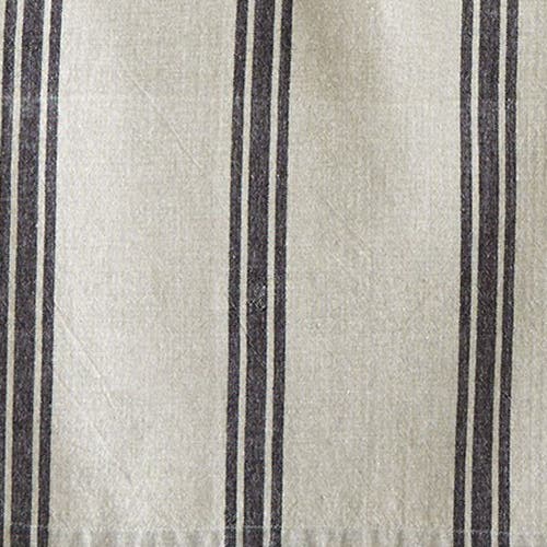 Tag Set Of 2 Black Stone Wide Stripe And Check On Beige Background Cotton   Kitchen Dishtowels 26l X In Multi