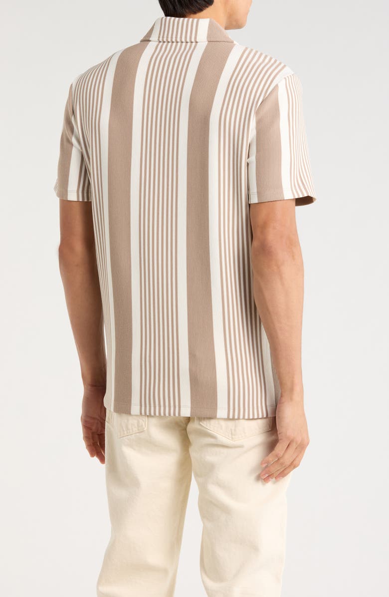 TRUTH Stripe Camp Shirt, Alternate, color, Oatmeal/ White