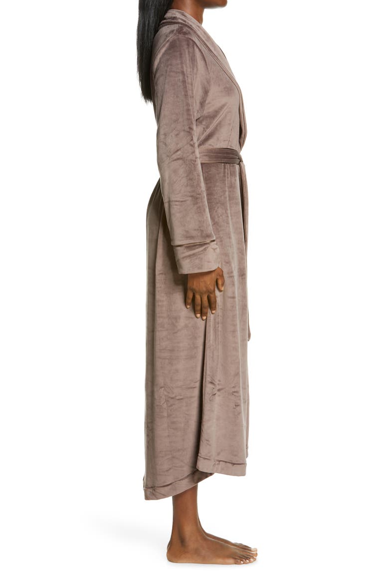 Velour Women's Long Robe, Alternate, color, AMETHYST