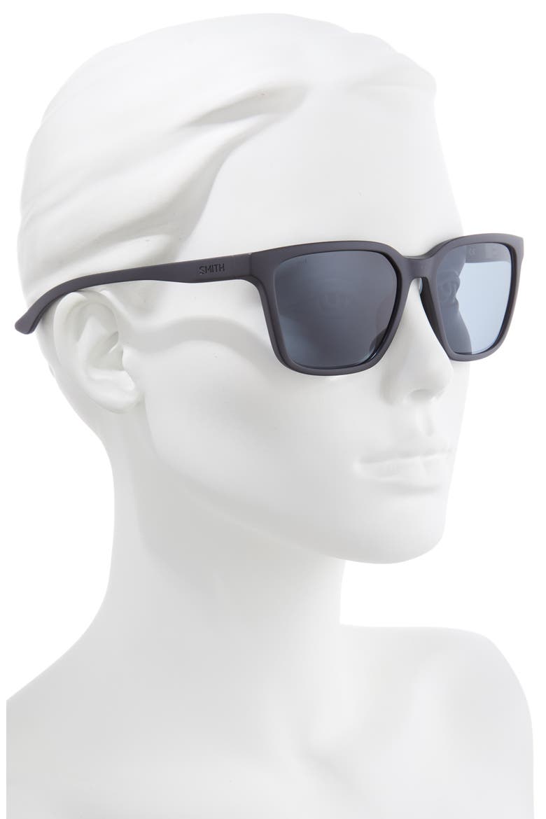 Shoutout Core 57mm Polarized Sunglasses, Alternate, color, MATTE BLACK / POLARIZED GRAY