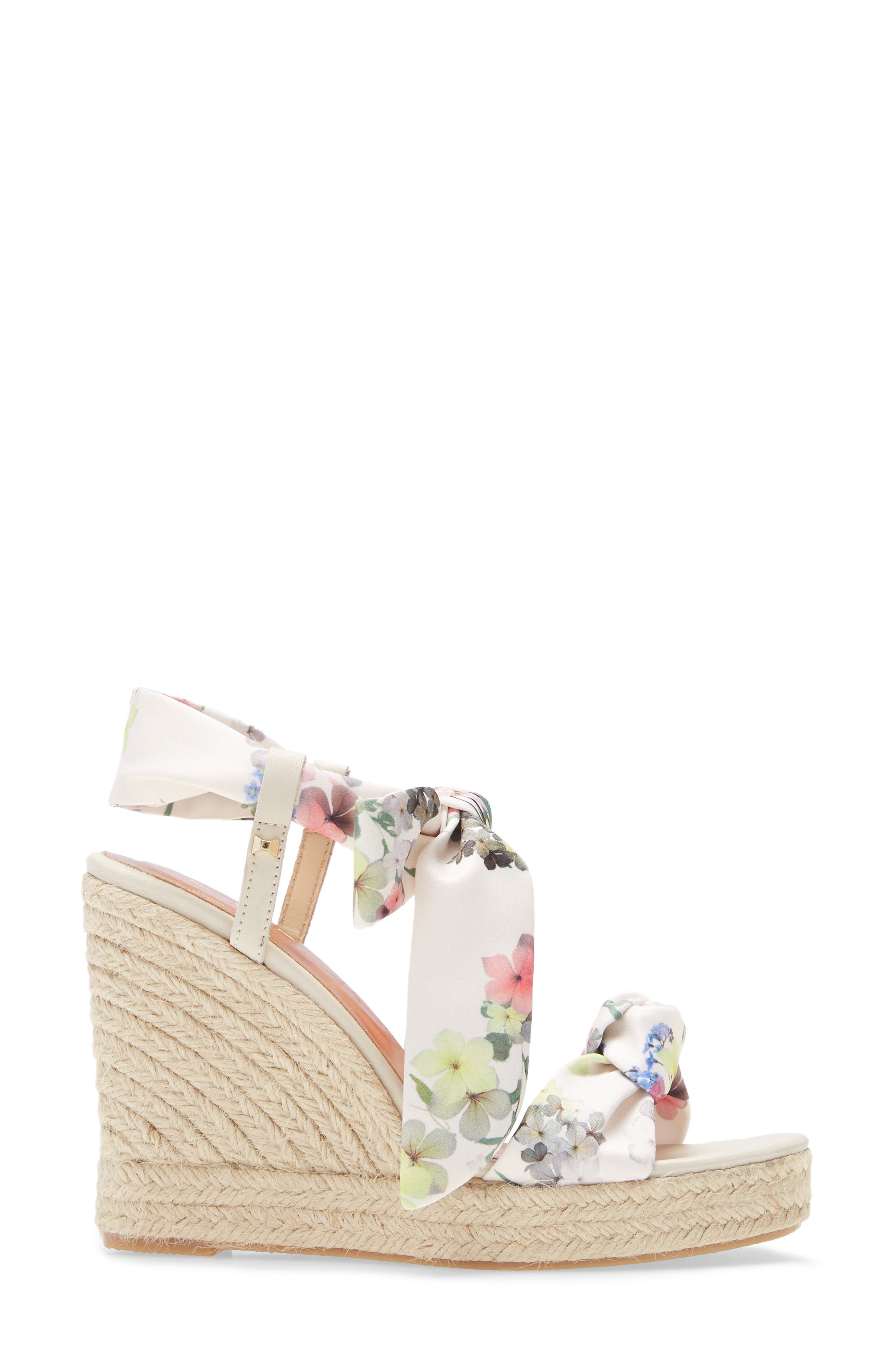 Kelispe Espadrille Wedge Sandal, Alternate, color, IVORY FABRIC