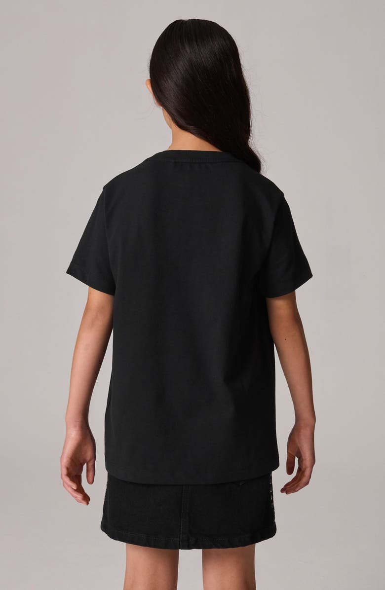 smALLSAINTS by ALLSAINTS Kids' Sequin Logo Cotton Graphic T-Shirt, Alternate, color, 