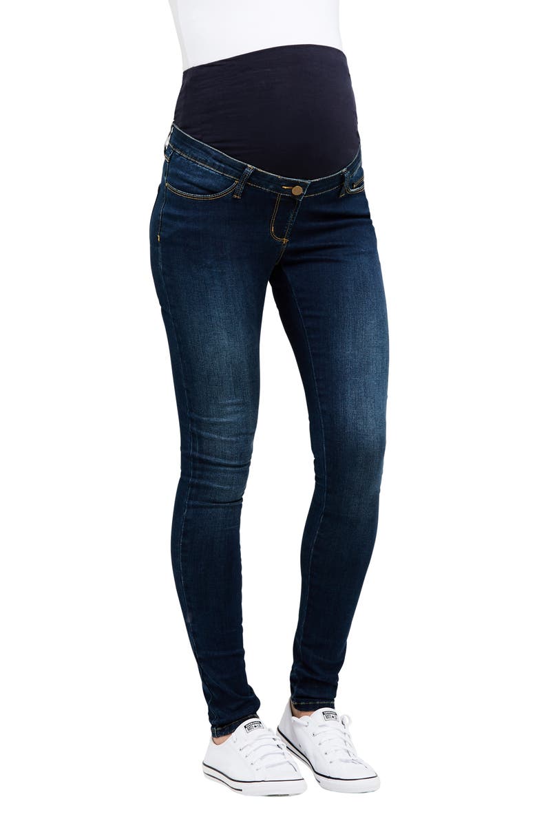 Ripe Maternity Rebel Skinny Leg Maternity Denim Jegging, Alternate, color, Indigo