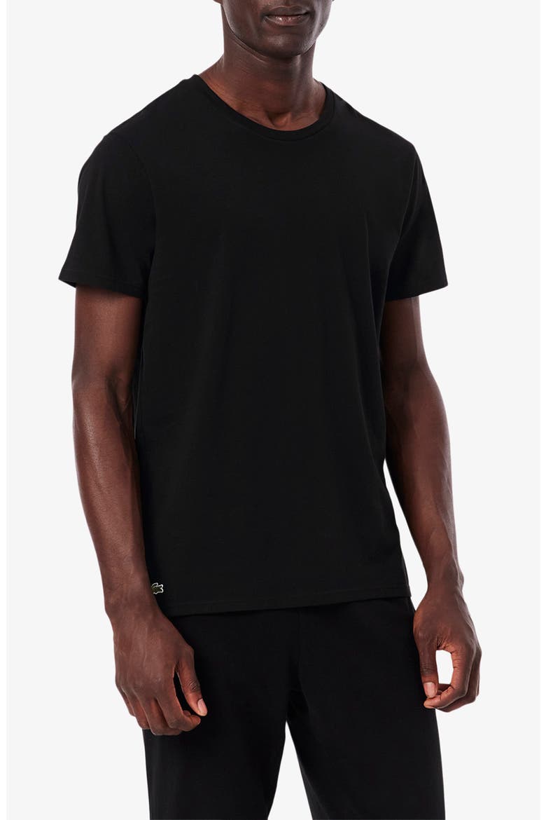 3-Pack Cotton Crewneck T-Shirts, Main, color, BLACK