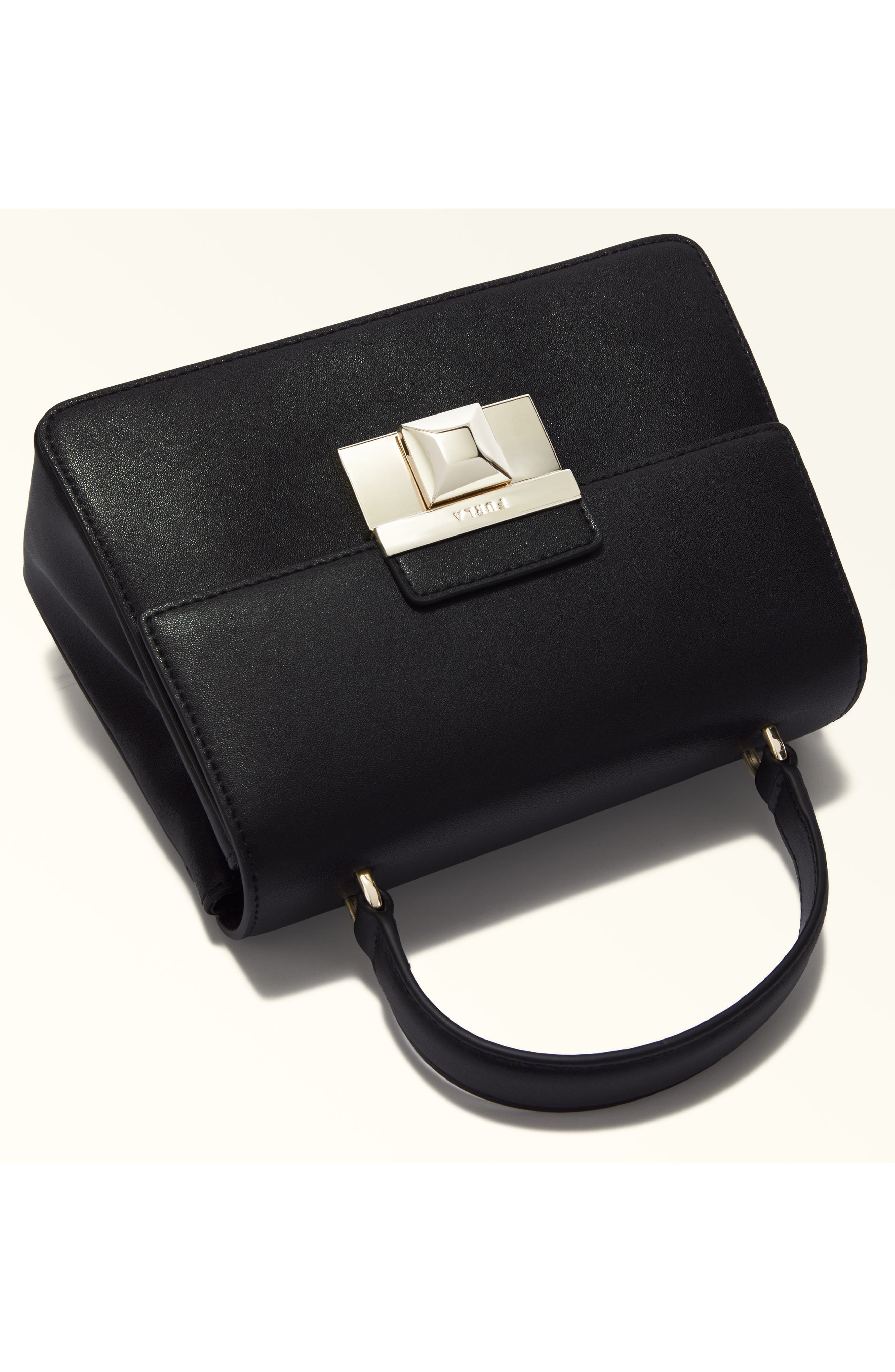 Furla Venere Mini Top Handle Leather Satchel, Alternate, color, 