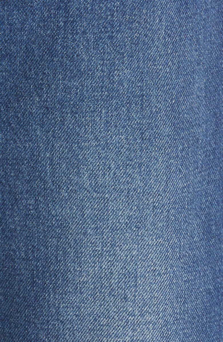 Maison Margiela Trompe l'Oeil Layered Waist Wide Leg Crop Jeans, Alternate, color,