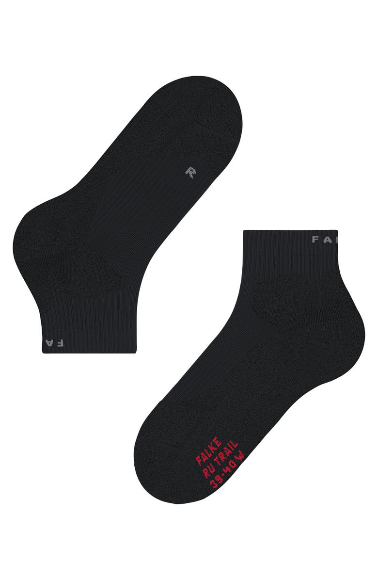 Falke RU Trail Stabilizing Running Socks, Alternate, color, Black-Mix