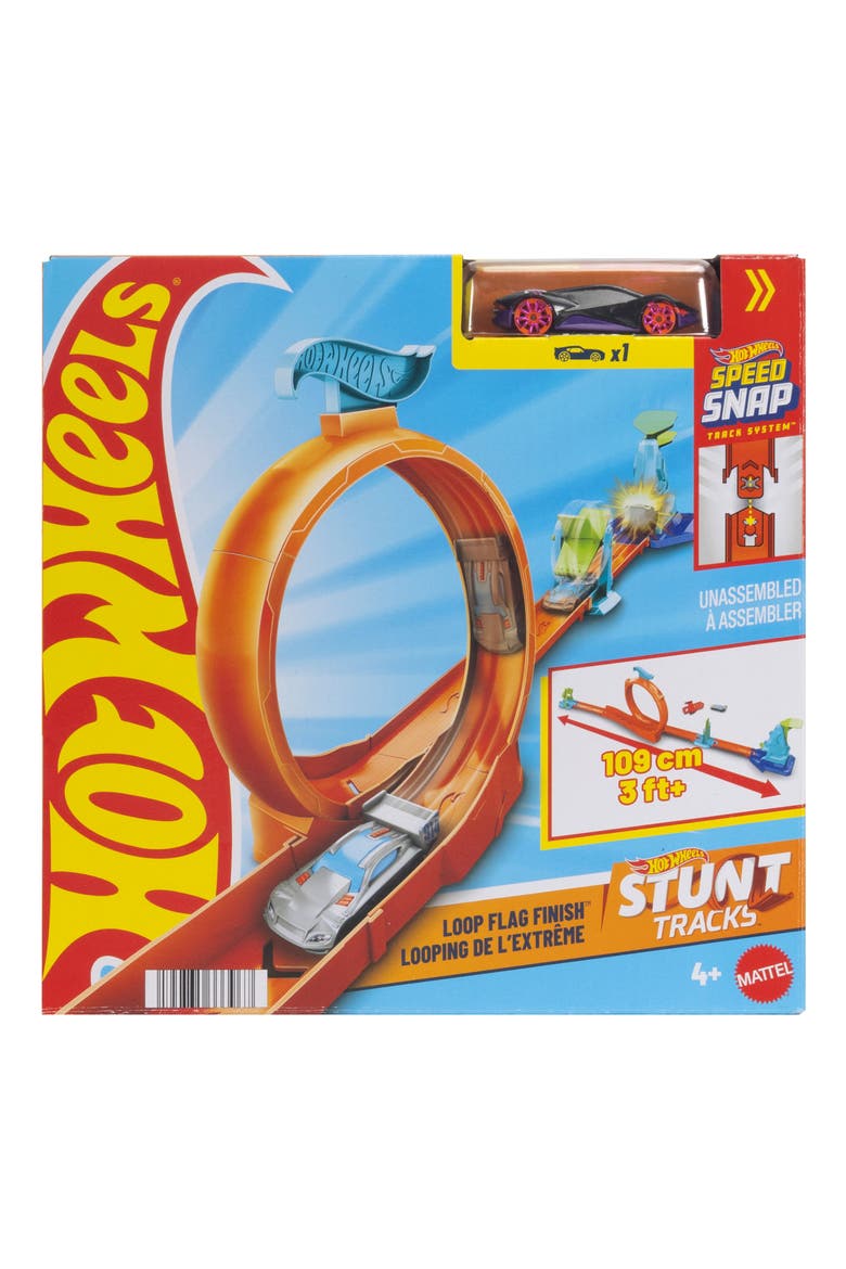 Stunt Tracks & Car Playset, Main, color, LOOP FLAG FINISH