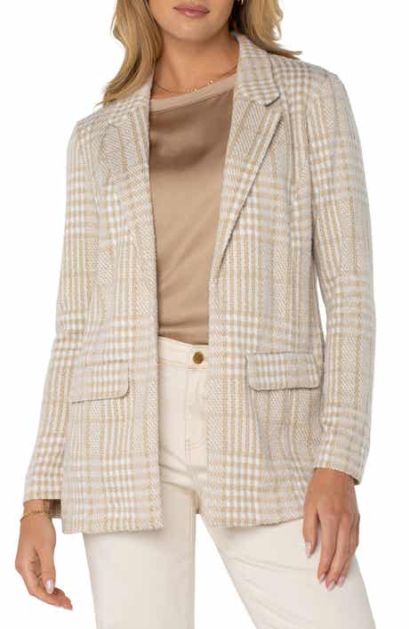 Liverpool Los Angeles Plaid Boyfriend Blazer