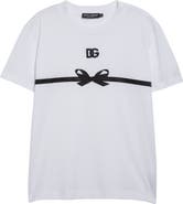 Dolce&Gabbana Logo Embroidered Bow Appliqué T-Shirt