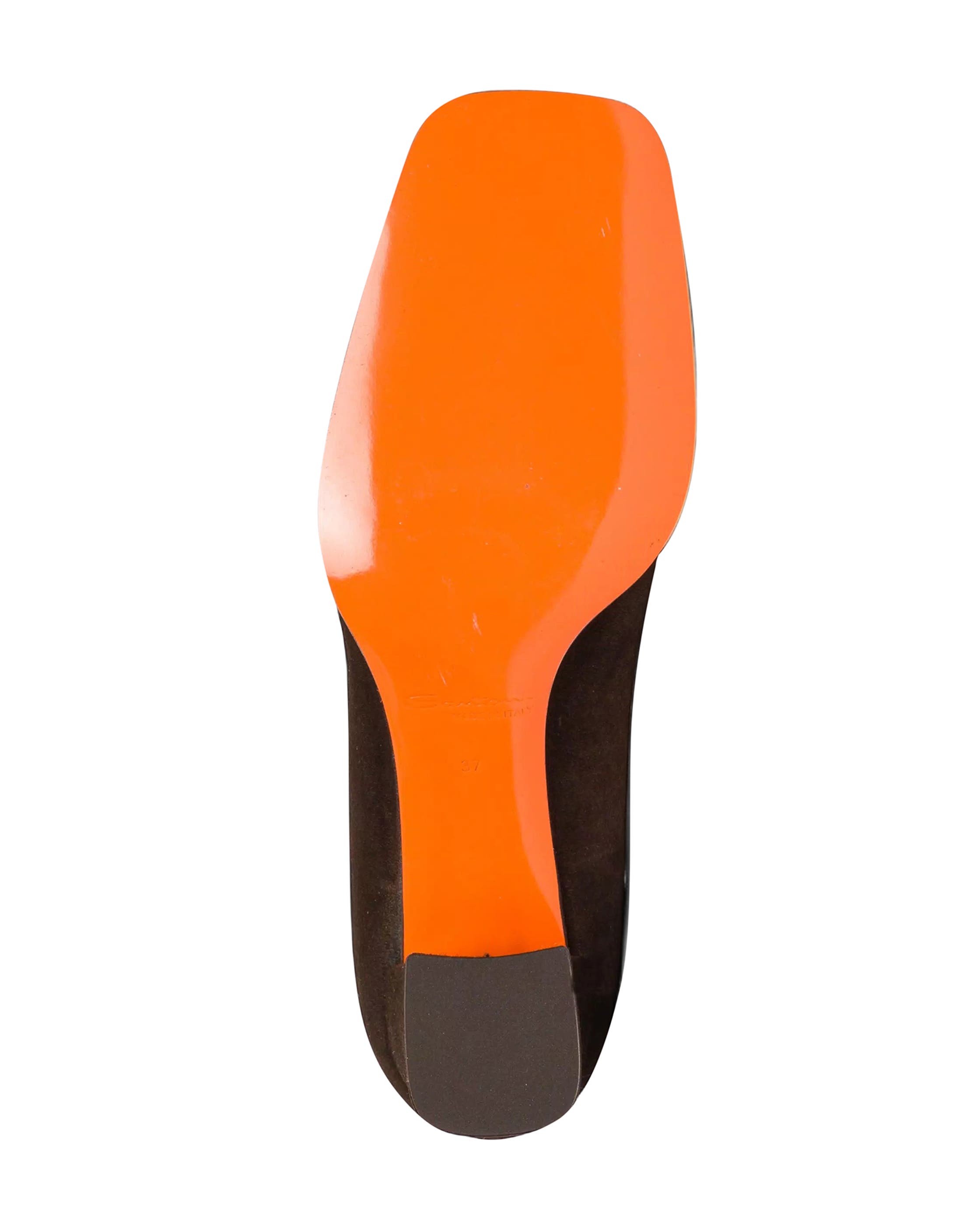 Suede High-Heel Pump, Alternate, color, Brown