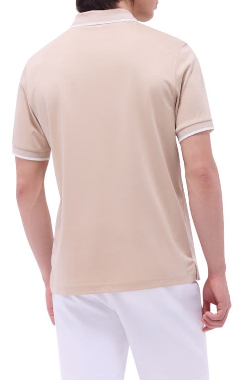 Bugatchi Tipped Quarter Zip Polo