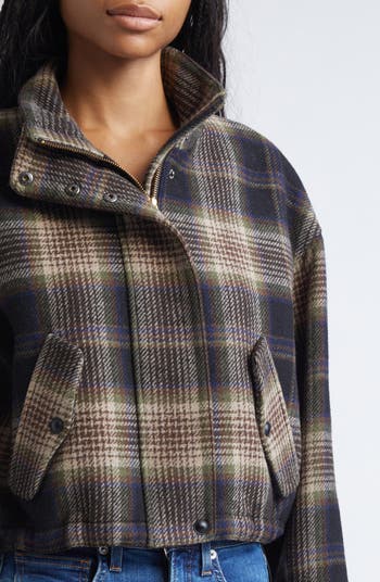 Bateman Plaid Wool Blend Jacket