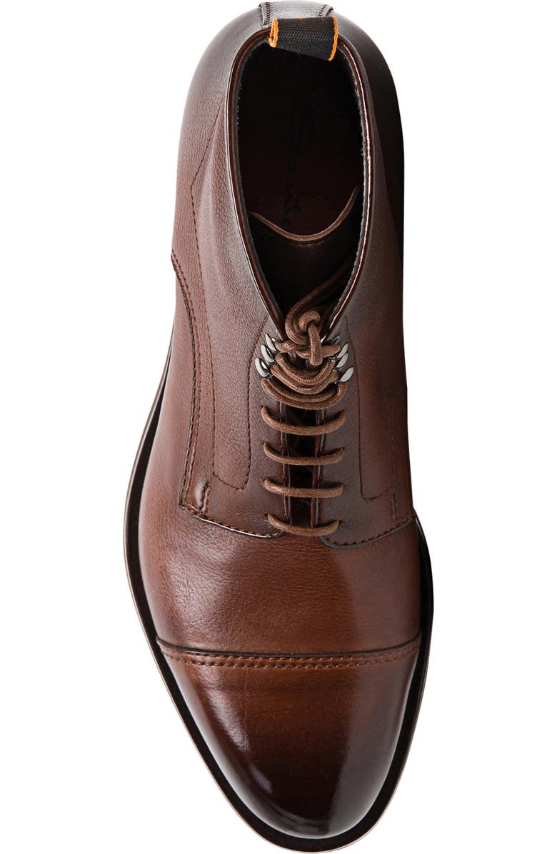 Santoni Ergin Lace-Up Cap Toe Boot, Alternate, color,