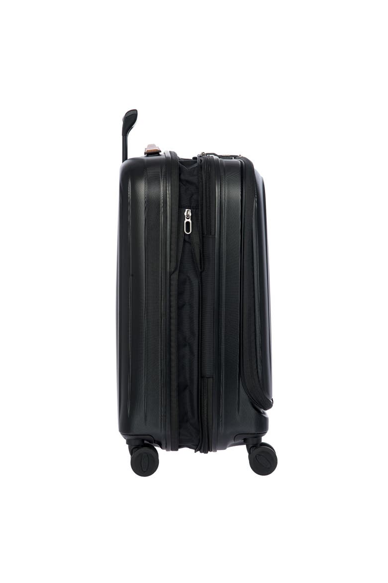 Taormina Hardside Expandable 21" Carry On Spinner Luggage with Pocket, Alternate, color, Black