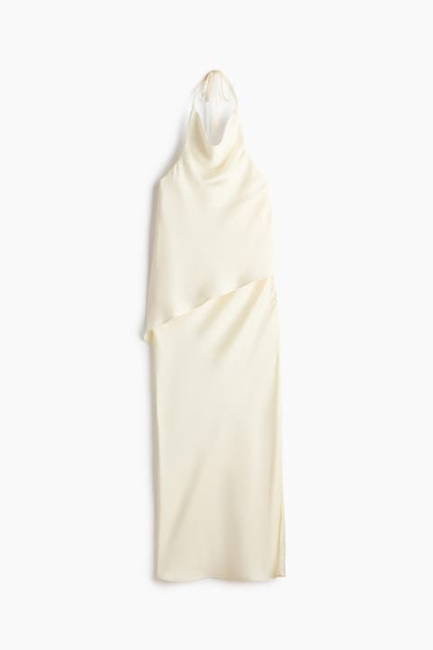 Halterneck Satin Dress